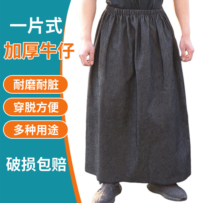 加厚牛仔布半身围裙加厚加大加长工作防污包围款围腰工厂劳保电焊,家庭/个人清洁工具,围裙,淘宝优惠券,粉丝福利购,淘宝优惠卷