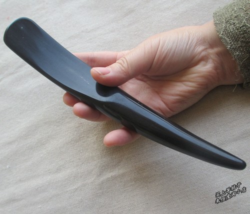 刮痧板面部拨筋棒经络笔黑水牛角