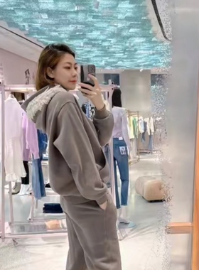 专柜直发2021年冬天使系列连帽套头卫衣卫裤6N4TJ2020000