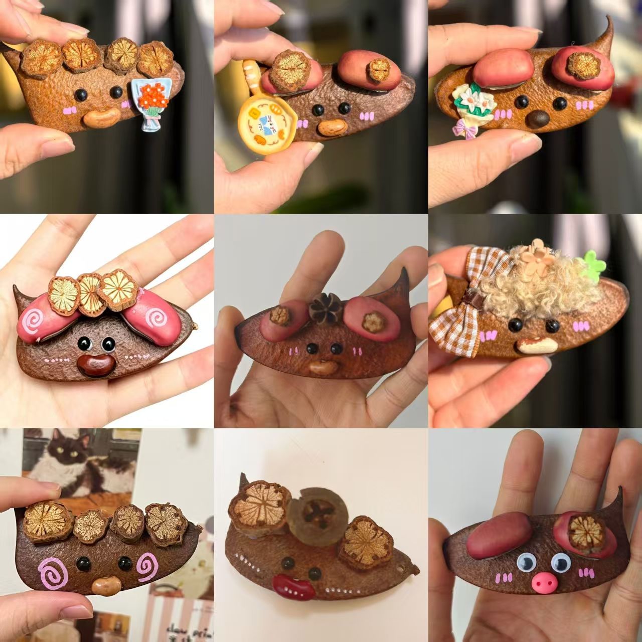 10套5音符豆磁吸冰箱贴夜