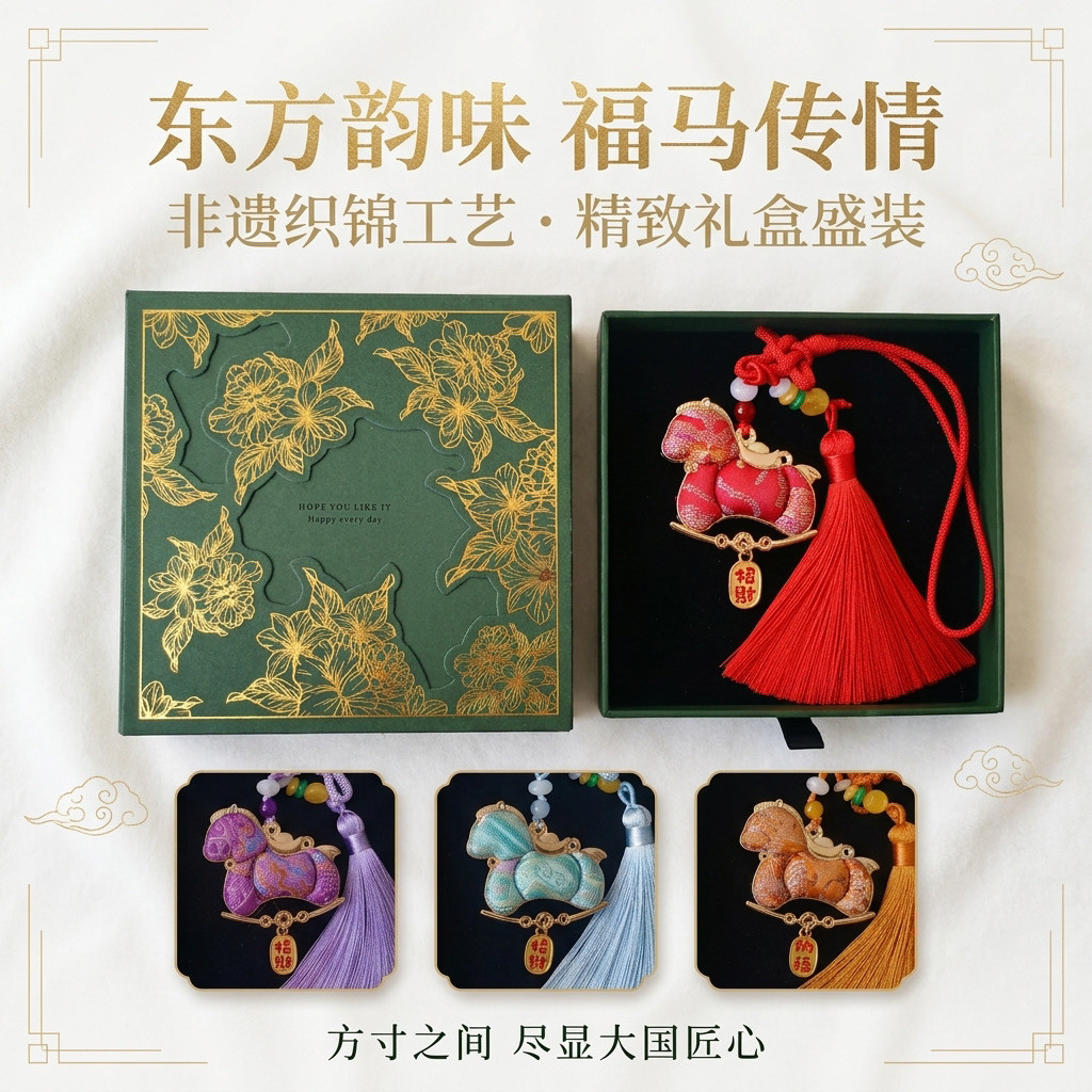 送礼物中国风手工小马包