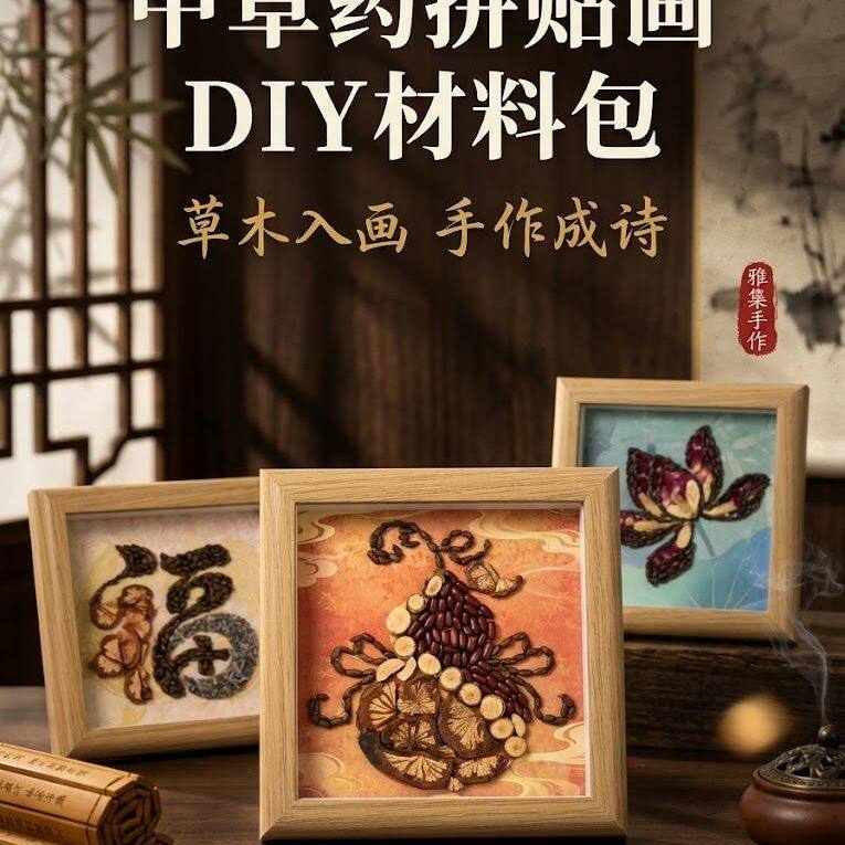非遗国风中草药材料香氛