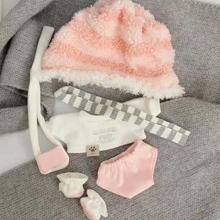 20cm娃衣新款泡芙系列棉花春日毛绒娃娃衣服睡衣换装套装无属性