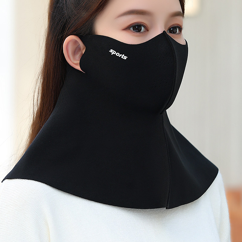 口罩护脖一体女秋冬季立体防风防