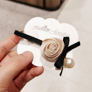 头发夹子后脑勺发夹弹簧夹发量少横夹卡子一字夹顶夹半扎发卡头饰