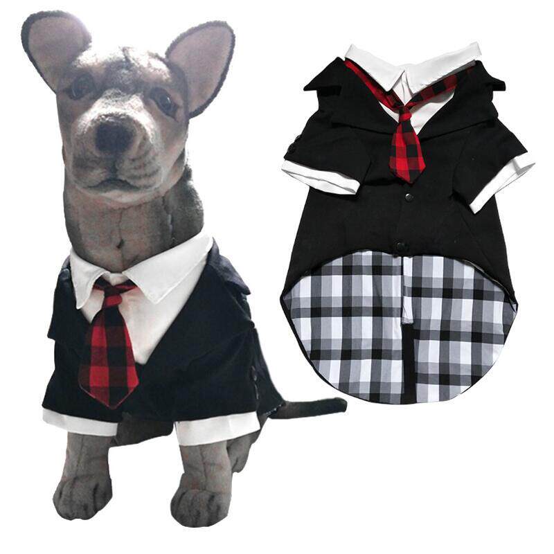跨境电商绅士西装大狗衣服  宠物结婚节日派对礼服大型犬狗狗西服