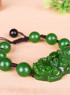 手链招财貔貅男女款新疆和田玉