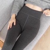 2200D羊绒加绒加厚一体女打底裤 官方直营 保暖棉裤