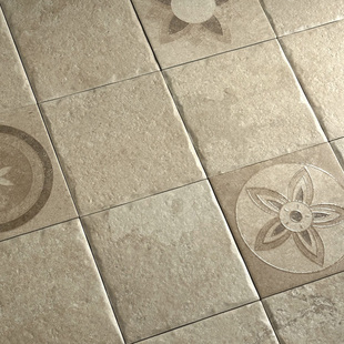 200x200哑光防滑瓷砖莱姆石地砖原石卫生间墙砖复古中古风仿古砖