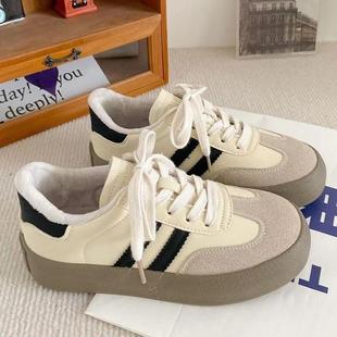 大码 女脚宽脚胖德训鞋 休闲女款 43港风ins加棉保暖二棉鞋 春季