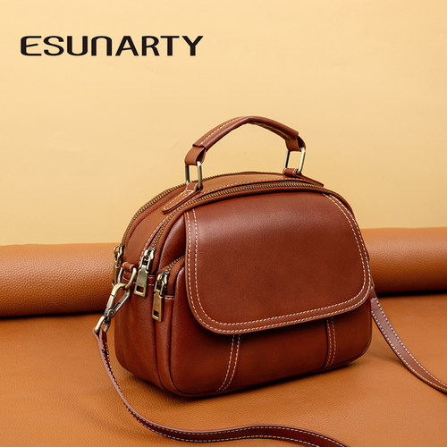 单肩小包女多隔层软皮斜挎包女