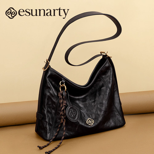 真皮托特包包女款2026新款高级感时尚hobo包大容量女士通勤斜挎包