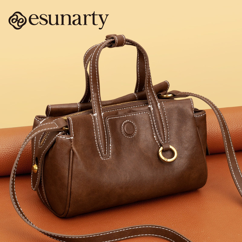 波士顿包包女式2025新款真皮高级感斜挎包头层牛皮女款女士手提包,箱包皮具/热销女包/男包,通用款女包,淘宝优惠券,粉丝福利购,淘宝优惠卷