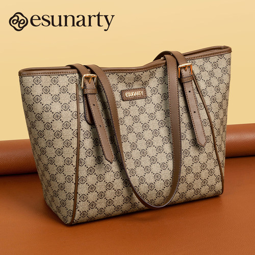 老花托特包包女士2026新款高级感通勤休闲单肩包大容量女款手提包