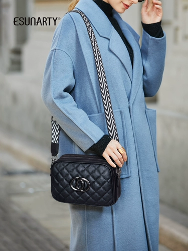 Небольшая сумка, сумка через плечо, модная сумка на одно плечо, бретели, ремешок для сумки, из натуральной кожи, в стиле Шанель