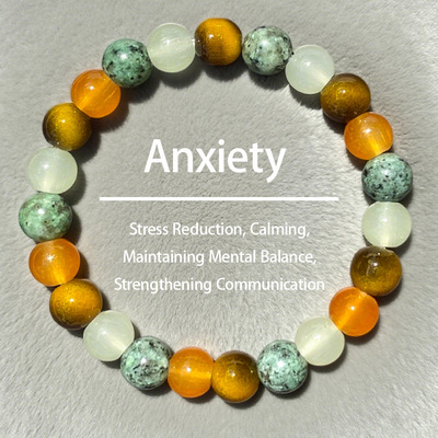 temu希音TK跨境爆款天然玛瑙原石手串女跨境饰品虎眼非洲松石水晶