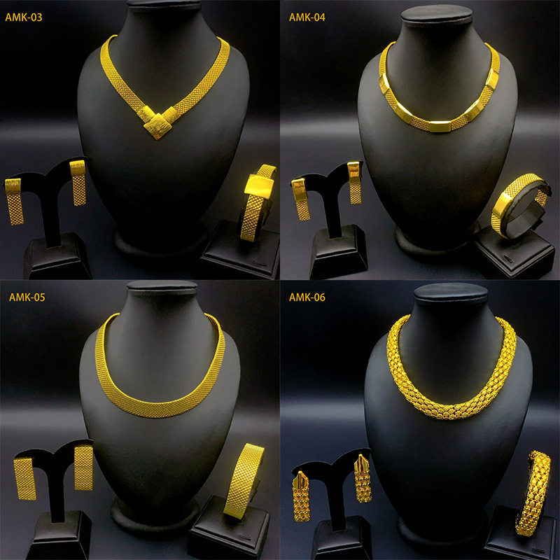 跨境热销三件套中东迪拜新娘结婚礼物套装项链手链耳饰沙金首饰品,饰品/流行首饰/时尚饰品新,组合套装,淘宝优惠券,粉丝福利购,淘宝优惠卷