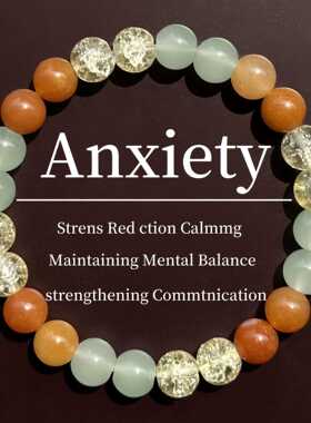 跨境爆款手链橙月光灰月光白爆花天然石手串水晶绿松石橙色串珠串