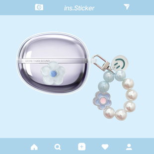 适用于漫步者花再Auro Clip耳夹式蓝牙耳机保护套耳夹式auroclip耳机保护壳透明可爱卡通防摔软壳套