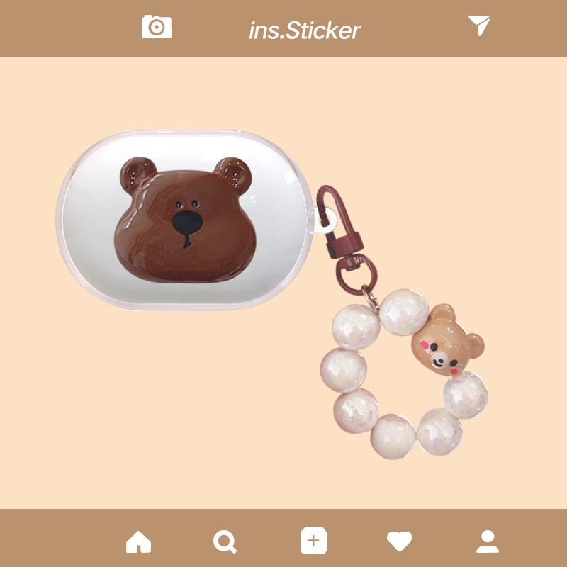 适用于Bose Quietcomfort新一代QC小鲨2代消噪耳塞耳机保护套Bose QC小鲨二代耳机壳透明可爱软壳套