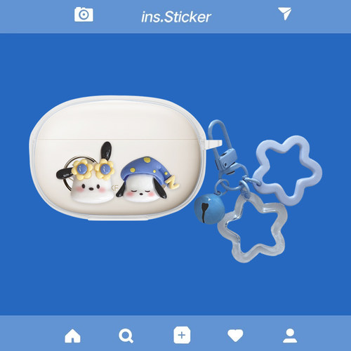 适用iKF Pet Clip耳机保护套iKF Air Clip Pro艺术版AirClip2耳机壳iKF楼兰透明iKF Ear Clip可爱卡通软壳套