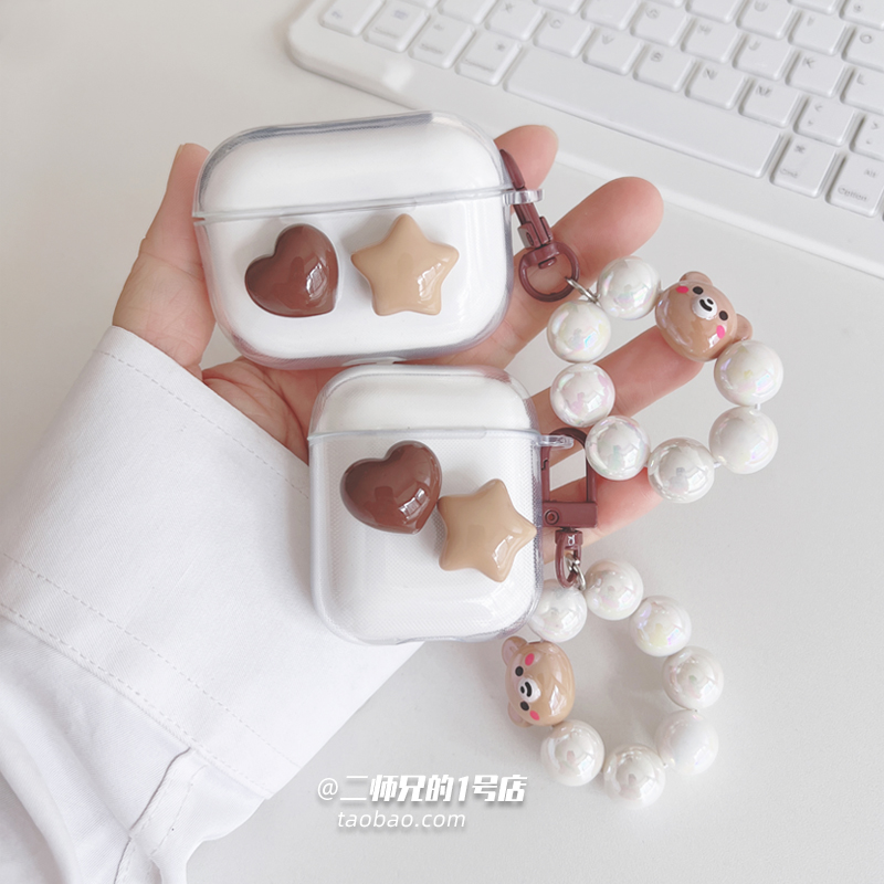 适用Bose Quietcomfort Earbuds Ⅱ大鲨耳机保护套壳Bose QC消噪大鲨2代耳机壳Ultra透明3代小鲨可爱女软壳套
