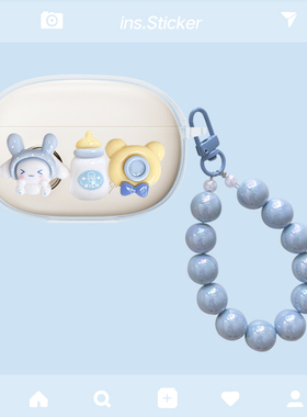 适用iKF Pet Clip耳夹蓝牙耳机保护套iKF Air Clip Pro艺术版耳机壳iKF C01透明iKF Ear Clip可爱卡通软壳套