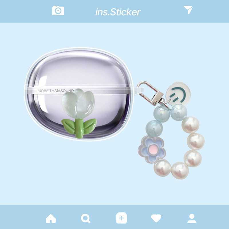 适用于漫步者花再Auro Clip耳夹式蓝牙耳机保护套耳夹式auroclip耳机保护壳透明可爱卡通防摔软壳套