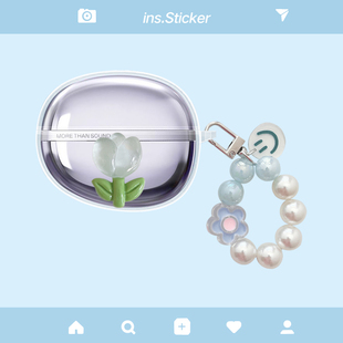 适用于漫步者花再Auro Clip耳夹式蓝牙耳机保护套耳夹式auroclip耳机保护壳透明可爱卡通防摔软壳套