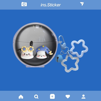 适用于蓝悦M79耳机保护套纽曼M79耳机保护壳华强北M79透明耳机壳防摔卡通可爱软壳套