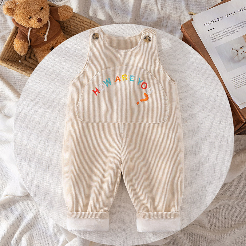 宝宝灯芯绒背带裤冬季加绒冬装超萌可爱婴儿裤子秋冬棉裤外出衣服,童装/婴儿装/亲子装,裤子,淘宝优惠券,粉丝福利购,淘宝优惠卷