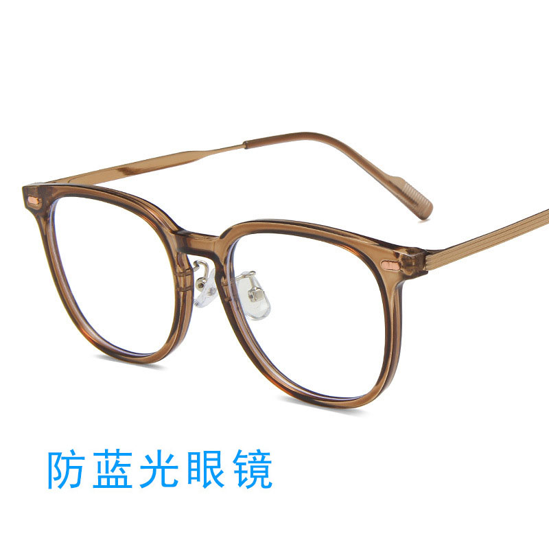 TR90防蓝光素颜大框可配度数显小