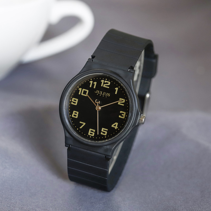 聚利时手表女款学生官网小众初高中运动石英防水电子中性硅胶男表