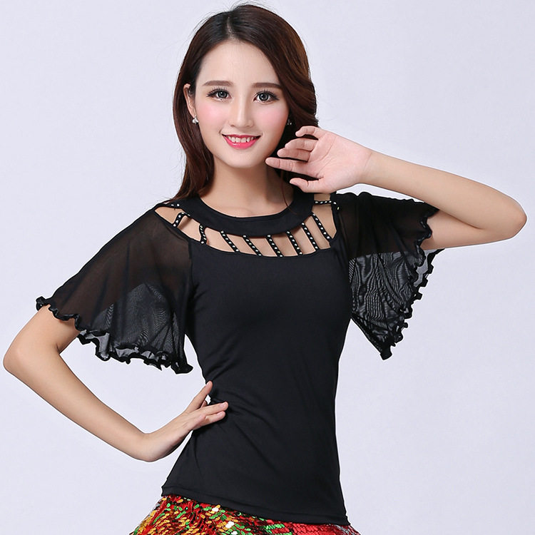 舞蹈上衣练功服拉丁摩登舞舞衣