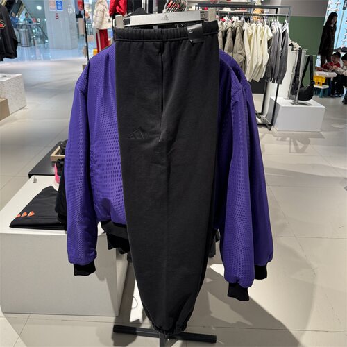 Adidas阿迪达斯男裤2025春季新款运动休闲收口针织保暖长裤JL7602
