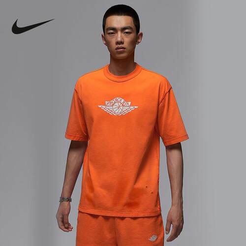 Nike耐克短袖男25秋季Jordan休闲运动圆领透气印花T恤 IB3131-820