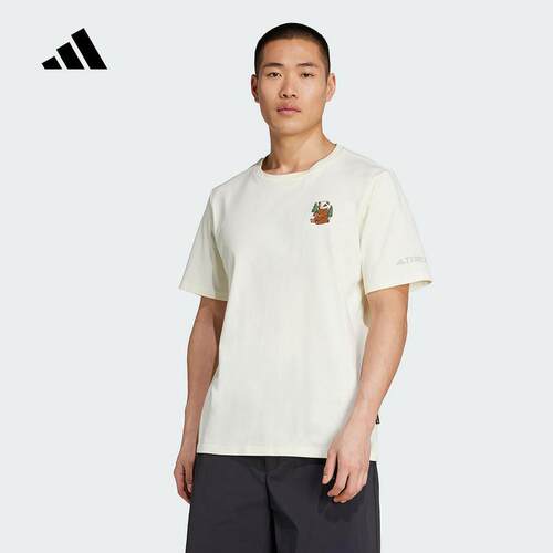 adidas阿迪达斯短袖男子新款夏季户外运动短袖圆领透气T恤KA3283