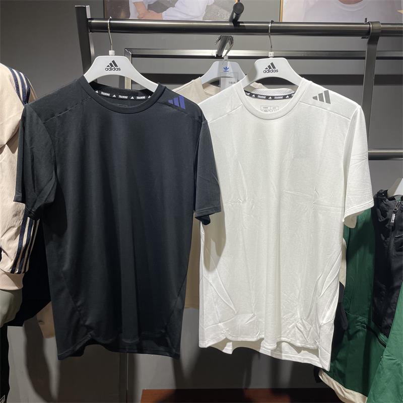 阿迪达斯短袖男圆领运动休闲半袖