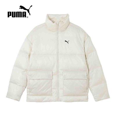 PUMA彪马秋冬男运动休闲轻盈加厚保暖立领短款棉服外套 687432-80