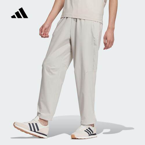 adidas阿迪达斯运动裤男2025夏季薄款梭织运动休闲速干长裤JZ8398