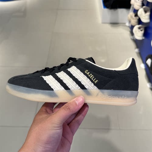 阿迪达斯三叶草男女运动鞋新款秋GAZELLE INDOOR休闲德训鞋JS1412