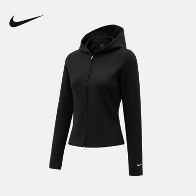 Nike耐克女子运动外套新品双拉链修身连帽针织防风夹克IM8380-010