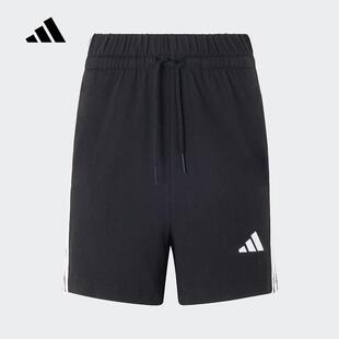 adidas阿迪达斯运动休闲短裤女裤2025夏季新款针织五分短裤JY8574