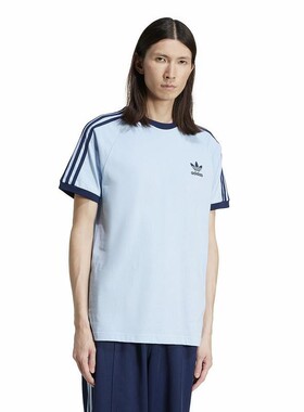 阿迪达斯三叶草短袖男子2025春季纯棉运动休闲圆领透气T恤JN7018