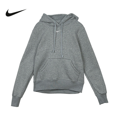 Nike耐克运动卫衣女装2026春季宽松休闲保暖连帽套头衫HF6840-043