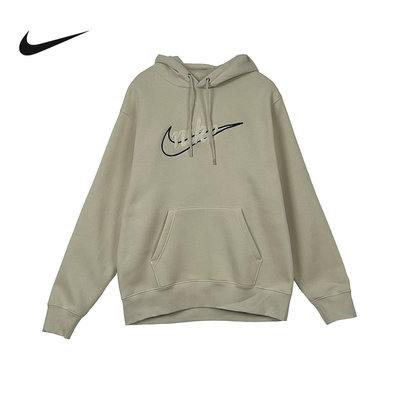 NIKE耐克运动卫衣男2026春宽松刺绣休闲针织连帽套头衫IF0686-229