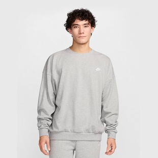 Nike耐克卫衣男2025春季新款小标运动休闲圆领保暖卫衣HJ1820-063