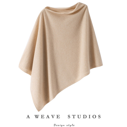 羊绒披肩冬季加厚不规则斗篷围巾