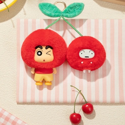 新品TOPTOY蜡笔小新水果小屋系列挂件盲盒毛绒头套潮可爱周边手办
