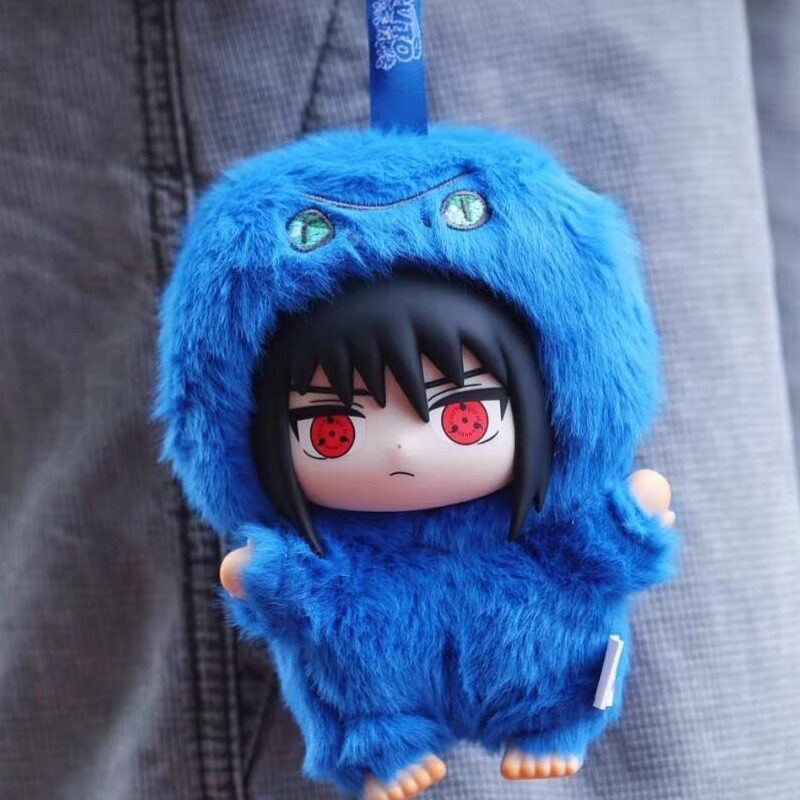 Pelúcia Uchiha Sasuke Aoda Estilo Labubu Cute Beast Party Plush Mascot Naruto Shippuuden (EAKI, Top Toy) 14cm Pelúcia Uchiha Sasuke Aoda Estilo Labubu Cute Beast Party Plush Mascot Naruto Shippuuden (EAKI, Top Toy) 14cm